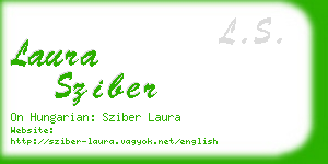 laura sziber business card